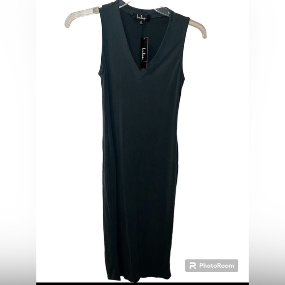 Lulus Natalie Washed  Sleeveless Midi Dress XS - Picture 2 of 4